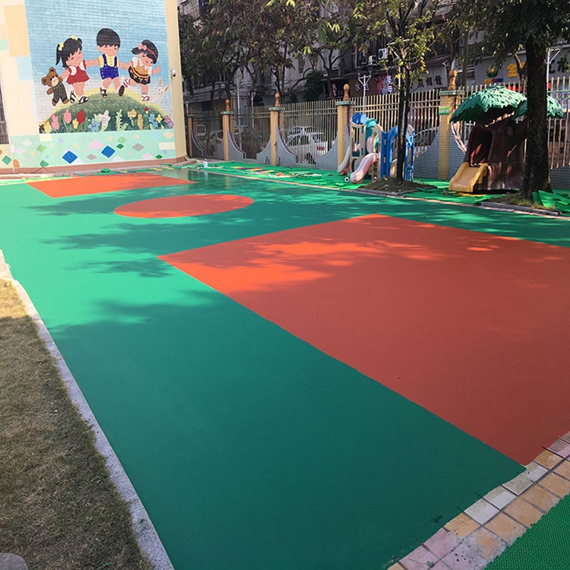 惠城幼兒園塑膠地板 幼兒園epdm顆粒籃球場(chǎng)
